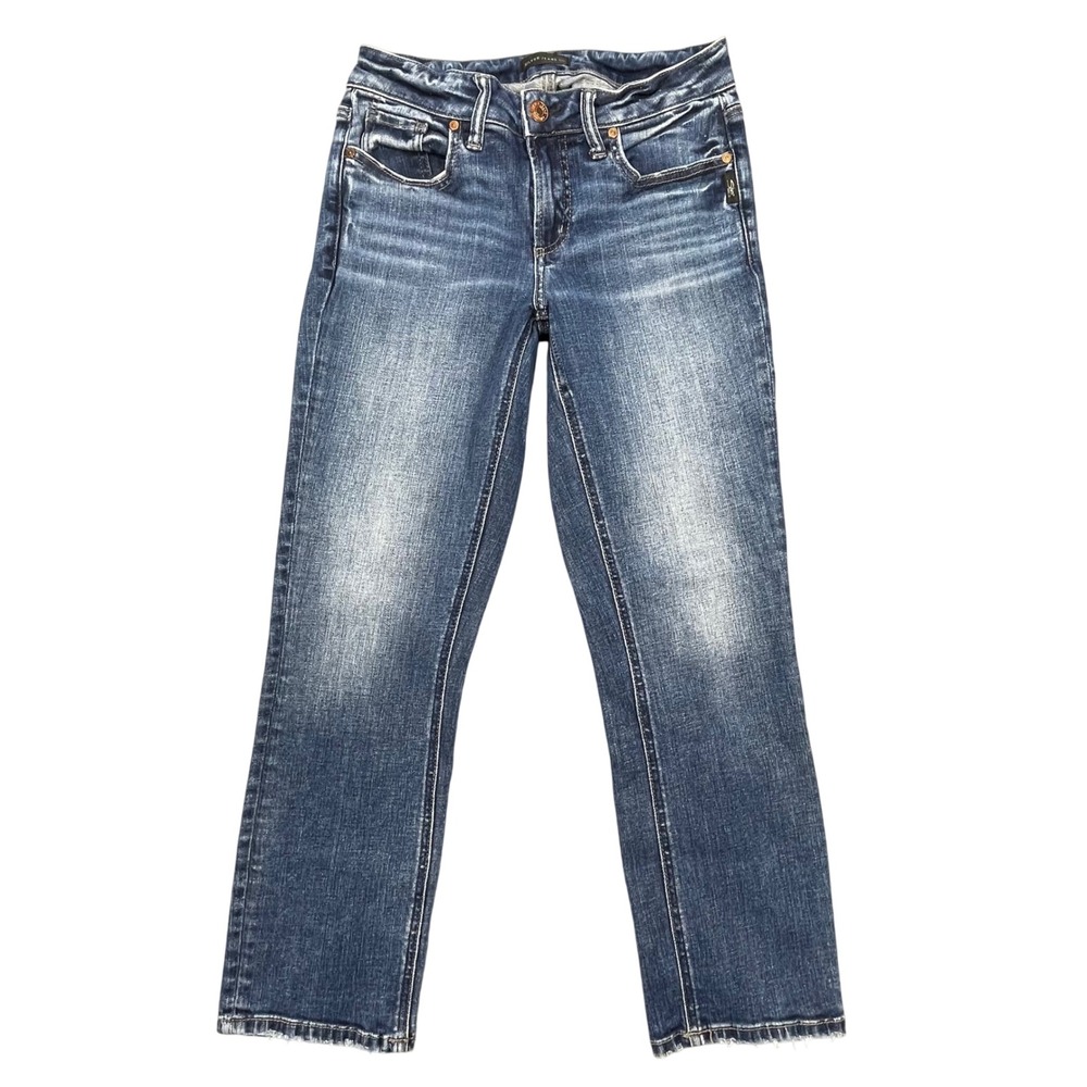 Silver Jeans Blue Suki Mid Rise Capri Jeans Women 27